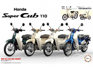 Fujimi maquette moto 141824 Honda Super Cub 110 (blanc classique) 1/12