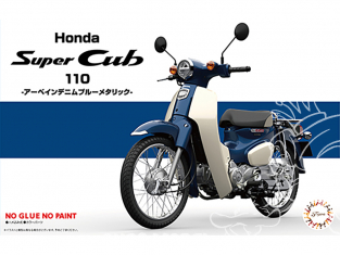 Fujimi maquette moto 141794 Honda Super Cub 110 (Irbane Denim Blue Metallic) 1/12