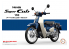 Fujimi maquette moto 141794 Honda Super Cub 110 (Irbane Denim Blue Metallic) 1/12