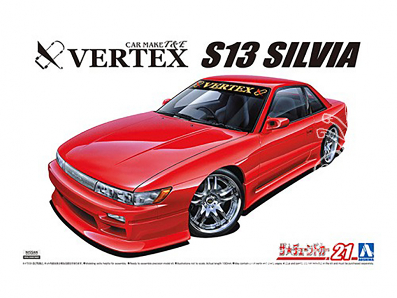 Aoshima maquette voiture 058619 Nissan Silvia S13 Vertex 1991 1/24