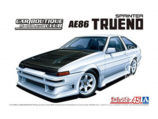 Aoshima maquette voiture 058633 CAR BOUTIQUE CLUB AE86 TRUENO '85 TOYOTA 1/24