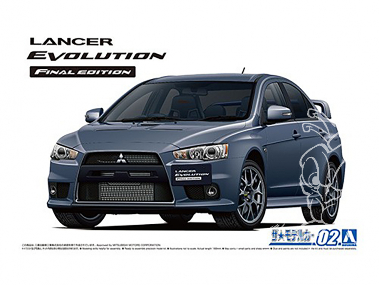 Aoshima maquette Voiture 057957 MITSUBISHI CZ4A LANCER EVOLUTION X FINAL EDITION '15 1/24