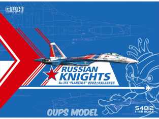 Great Wal Hobby maquette avion S4812 Russian Knights Sukhoi Su-35S "Flanker E" Edition limitée 1/48