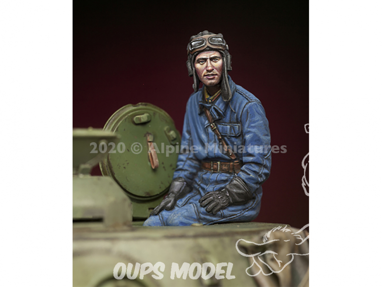Alpine figurine 35281 Commandant de char Russe 1 1/35