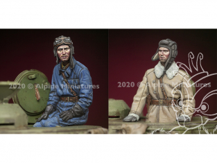 Alpine figurine 35283 Set de Commandants de char Russe 1/35