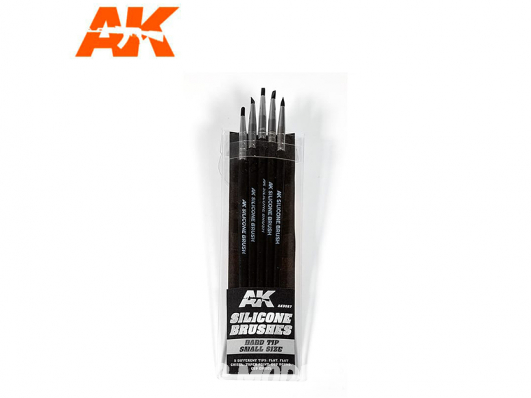AK interactive ak9087 Pinceaux silicone Dureté rigide (hard) - Taille petit