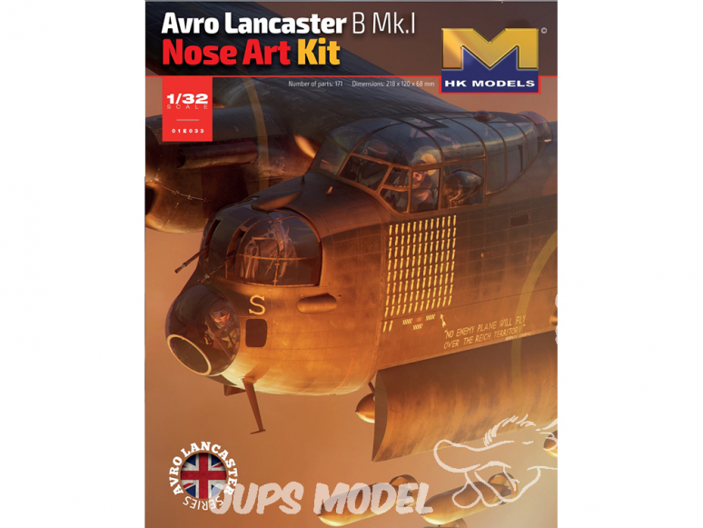 HK Models maquette avion 01E033 Avro Lancaster B Mk.I Nose Art 1/32