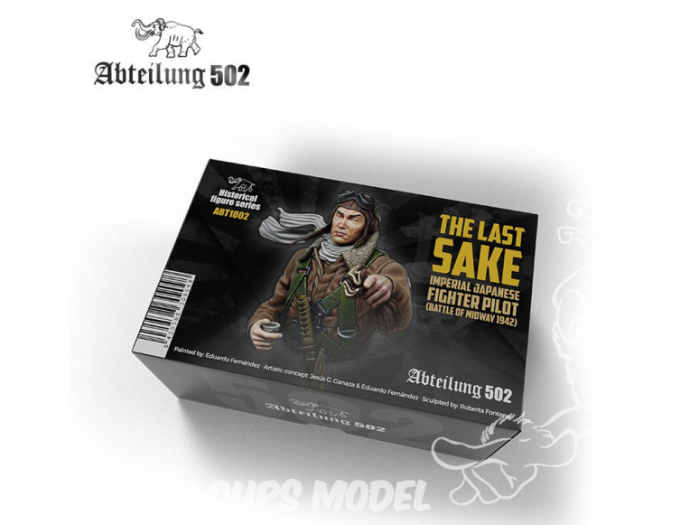 Abteilung 502 figurine ABT1002 The last Sake - Buste pilote chasseur imperial japonais (Bataille de Midway 1942) 1/10