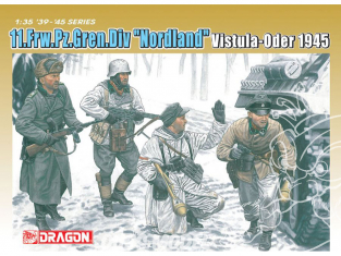 dragon maquette militaire 6455 11.FrW.Pz.GrenDiv. "Norland" Vistula- Oder 1945 1/35