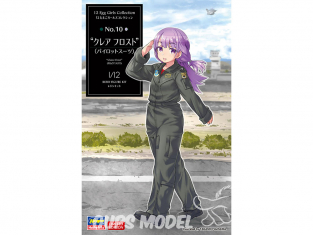 Hasegawa maquette figurine 52263 Collection Egg Girls No.10 «Claire Frost» (combinaison de pilote) 1/12