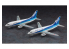 Hasegawa maquette avion 10839 ANA Boeing 737-500 «Super Dolphin 1995/2020» 1/200