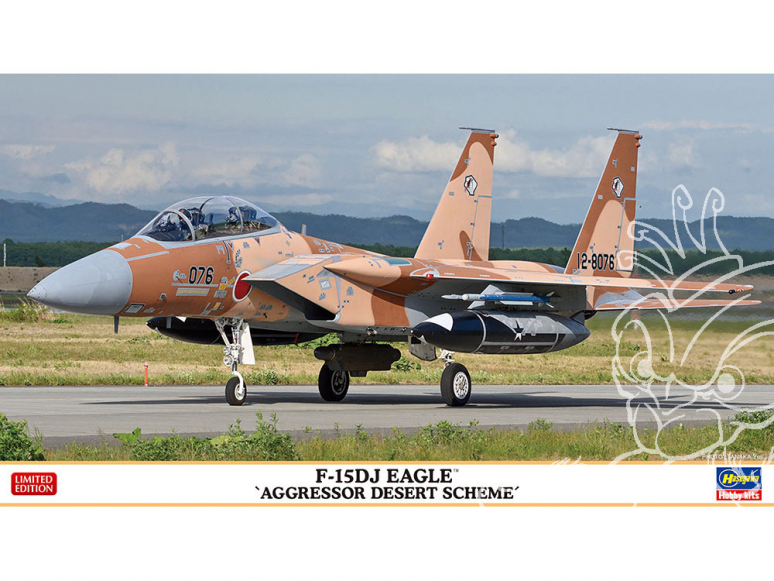HASEGAWA maquette avion 02354 F-15DJ Eagle «Aggressor Desert Scheme» 1/72