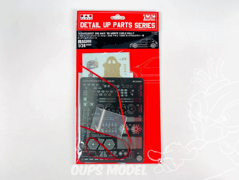 NuNu kit d'amelioration pour maquette de voiture NE24009 Peugeot 306 Maxi Monte carlo Detail Up Parts 1/24