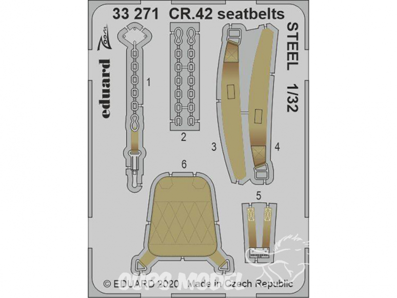 Eduard photodécoupe avion 33271 Harnais métal amélioration CR.42 Icm 1/32