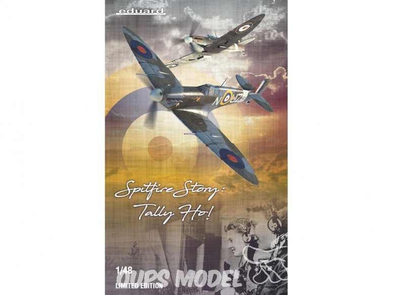 EDUARD maquette avion 11146 Spitfire Story : Tally Ho! - Spitfire Mk.IIa & Mk.IIb Dual Combo Edition Limitée 1/48