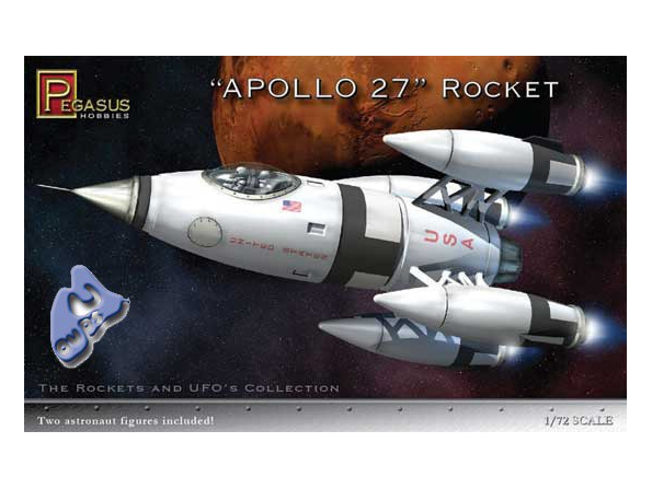 PEGASUS maquette espace 9101 APOLLO 27 ROCKET SHIP 1/72