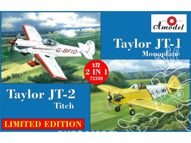 Amodel maquettes avion 72359 Taylor JT-1 et JT-2 monoplace 1/72