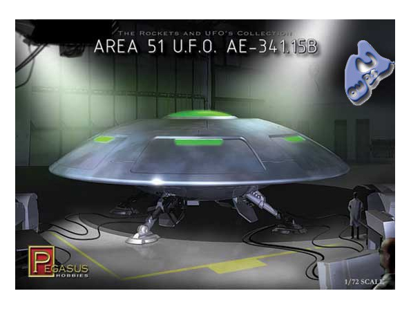 PEGASUS maquette espace 9100 AREA 51 UFO 1/72