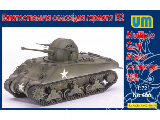 UM Unimodels maquettes militaire 466 Multiple Gun Motor Carriage T52 1/72