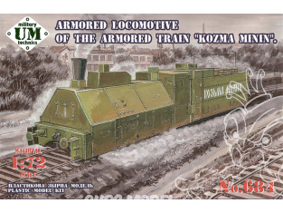 UM maquette militaire 684 Locomotive blindée du train blindé "Kozma Minin" 1/72