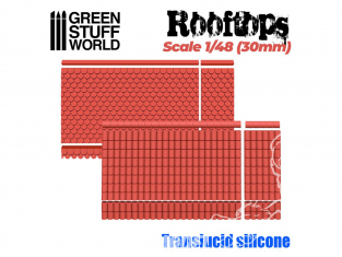 Green Stuff 505573 MOULES en Silicone - Toits 1/48 (30mm)