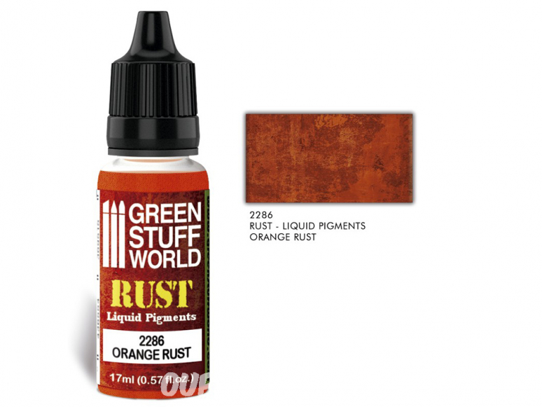 Green Stuff 2286 Pigments Liquides ORANGE RUST 17ml