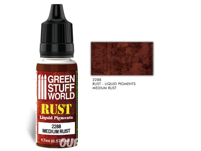 Green Stuff 2288 Pigments Liquides MEDIUM RUST 17ml