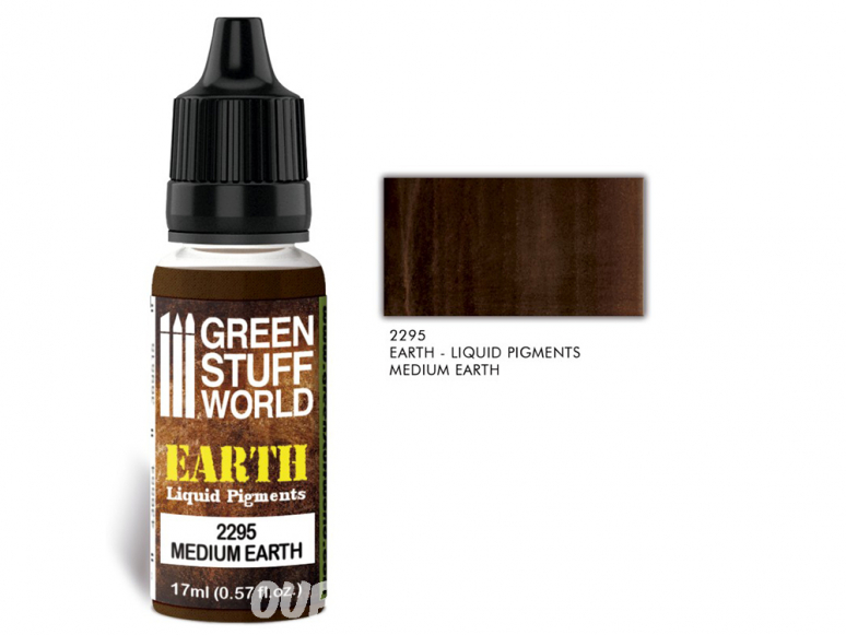 Green Stuff 2295 Pigments Liquides MEDIUM EARTH 17ml