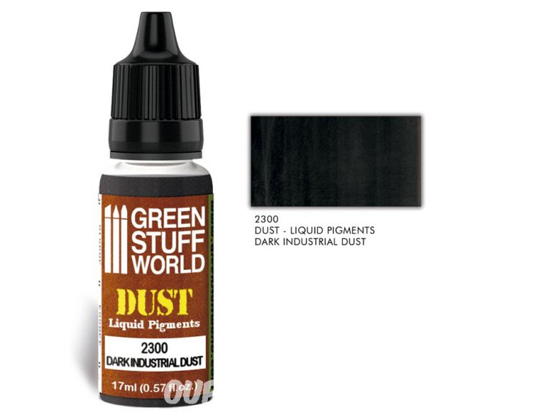 Green Stuff 2300 Pigments Liquides DARK INDUSTRIAL DUST 17ml