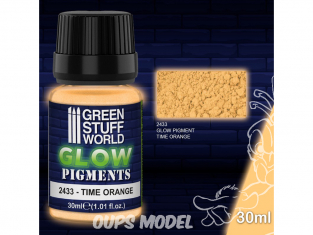 Green Stuff 2433 Poudre luminescente ORANGE du TEMPS 30ml