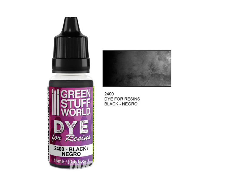 Green Stuff 2400 Colorant pour Résines NOIR 15ml