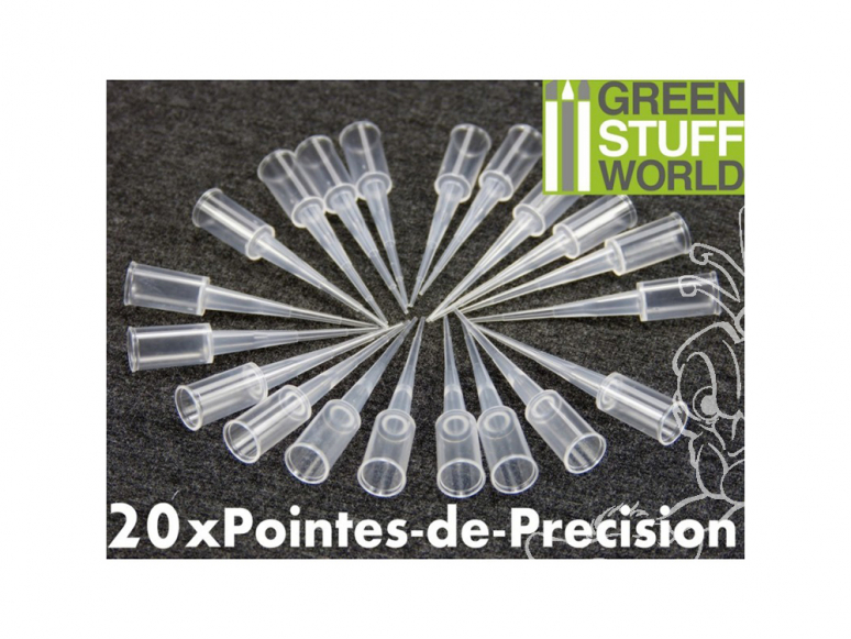 Green Stuff 9007 20x Pointes de Précision pour Colle Cyanoacrylate