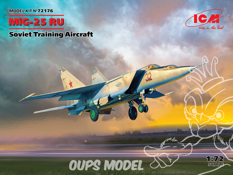 Icm maquette avion 72176 MiG-25 RU avion d'entraînement soviétique 1/72