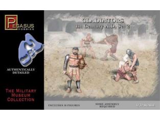 PEGASUS figurine 3202 GLADIATEURS SET 2 1/32