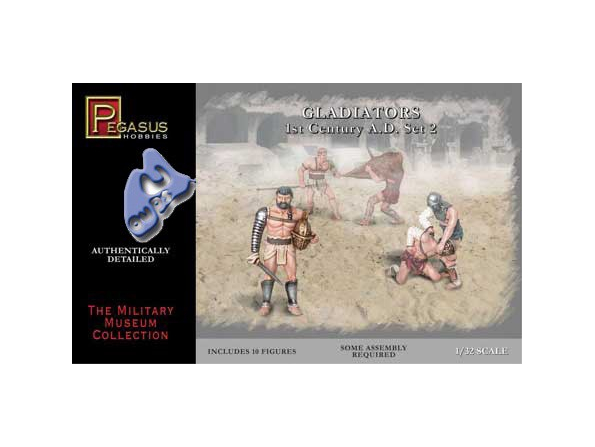 PEGASUS figurine 3202 GLADIATEURS SET 2 1/32