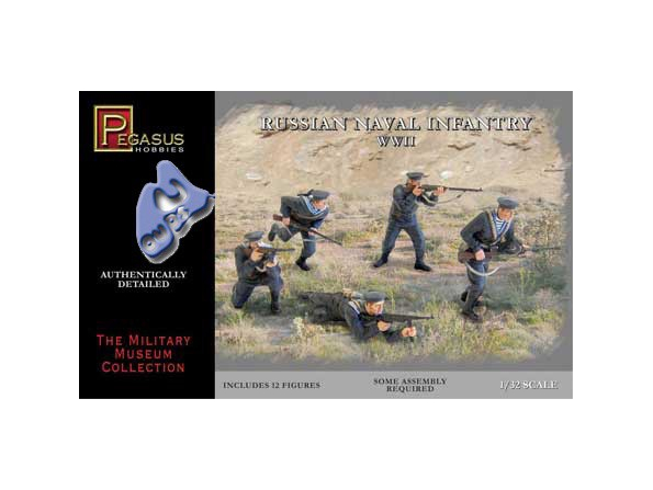 PEGASUS figurine 3203 INFANTERIE NAVALE RUSSE 1/32