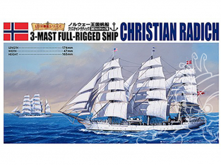 AOSHIMA maquette bateau 05656 Voilier christian radich 1/350