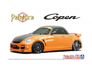 Aoshima maquette voiture 58985 PANDORA TYPE887 EVOⅡ L880K COPEN '02 DAIHATSU 1/24