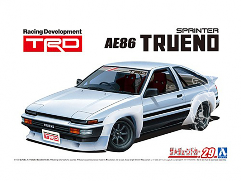 Aoshima maquette voiture 058961 TRD AE86 TRUENO N2 '85 TOYOTA 1/24