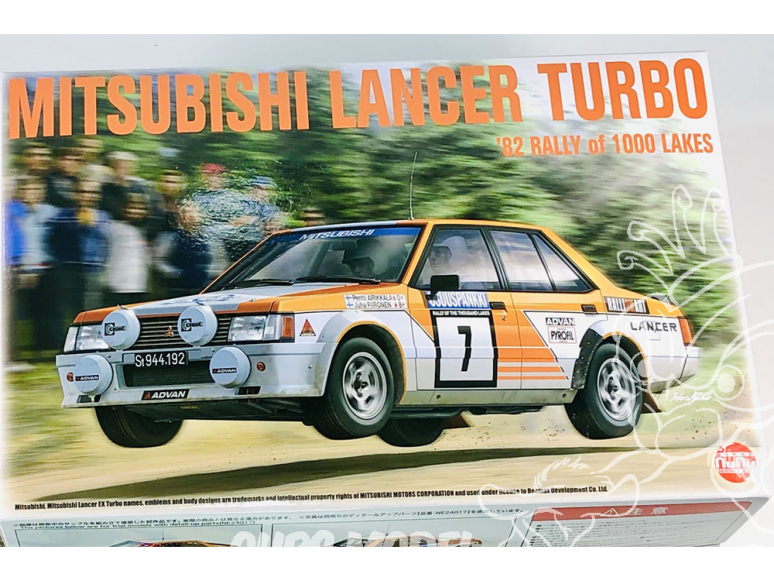 NuNu maquette voiture de Rallye PN24018 MITSUBISHI LANCER TURBO '82 RALY 1000 LAKES 1/24