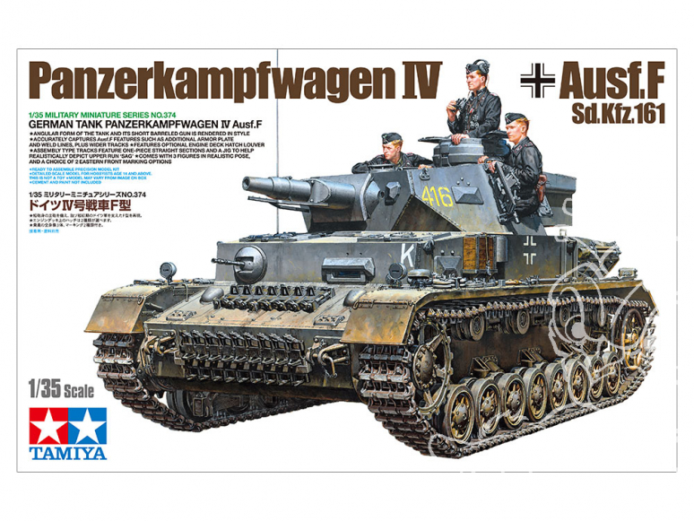 TAMIYA maquette militaire 35374 Panzer IV Ausf.F Sd.Kfz.161 1/35
