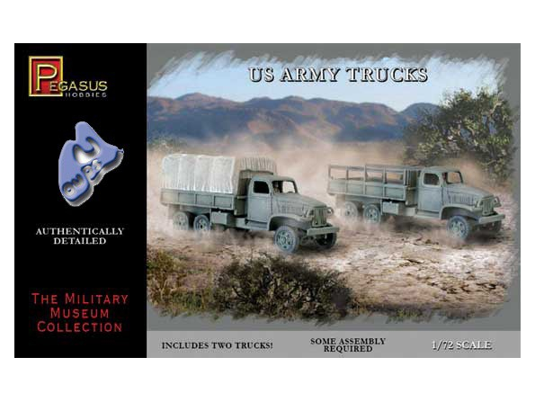 Pegasus maquette militaire 7651 CAMIONS ARMEE US WWII 1/72