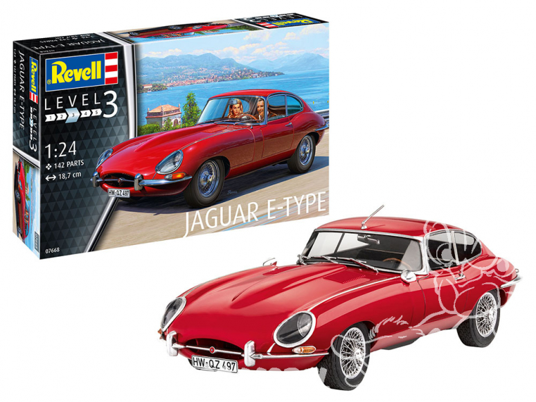 REVELL maquette voiture 07668 Jaguar E-Type (Coupé) 1/24