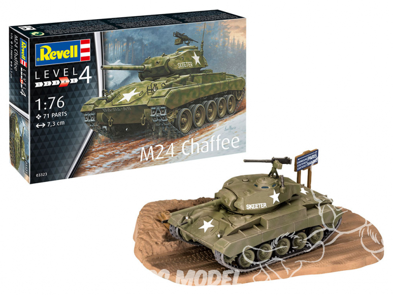 Revell maquette militaire 03323 M24 Chaffee 1/76