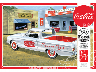 AMT maquette camion 1189 1960 Ford Ranchero avec accessoires Coca-Cola 1/25