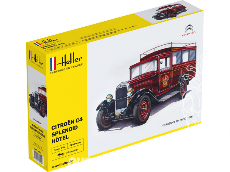 Heller maquette voiture 80713 CITROEN C4 SPLENDID HOTEL 1/24