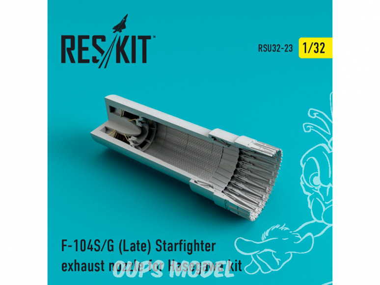 ResKit kit d'amelioration avion RSU32-0023 Tuyère pour Starfighter (S/G Late) pour kit Hasegawa 1/32