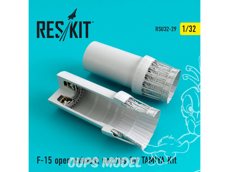 ResKit kit d'amelioration avion RSU32-029 Tuyère pour F-15 Eagle open kit TAMIYA 1/32