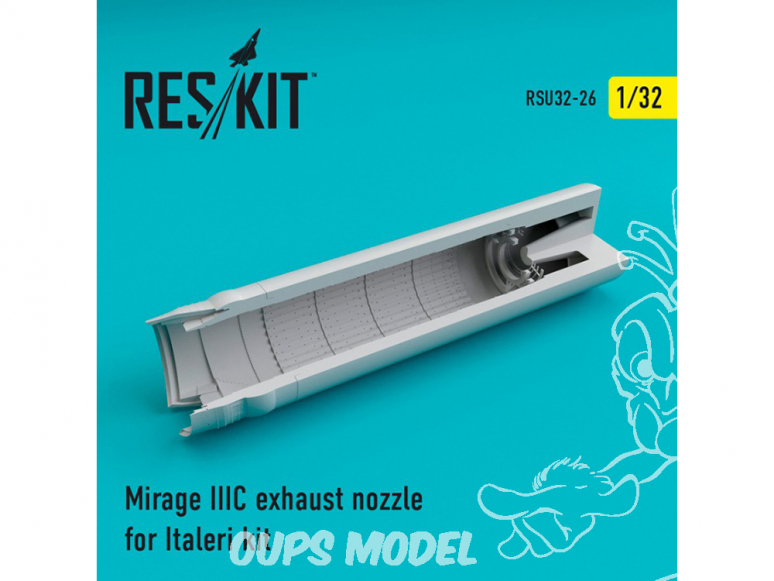 ResKit kit d'amelioration avion RSU32-026 Tuyère pour Mirage IIIC kit Italeri 1/32