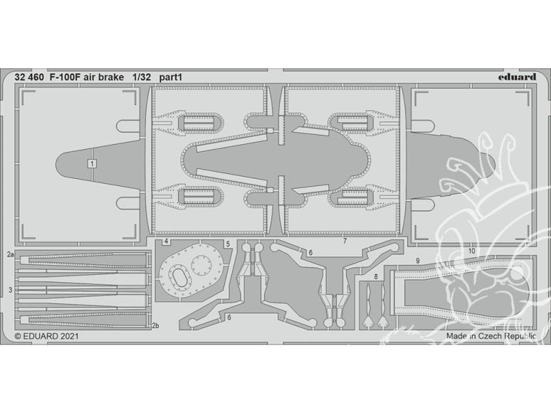 Eduard photodécoupe avion 32460 Aérofreins F-100F Trumpeter 1/32